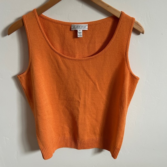St. John Collection Tops - St. John Collection Orange Tank Top